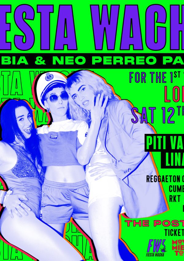 Fiesta Wacha – Cumbia & Neoperreo Party Flyer