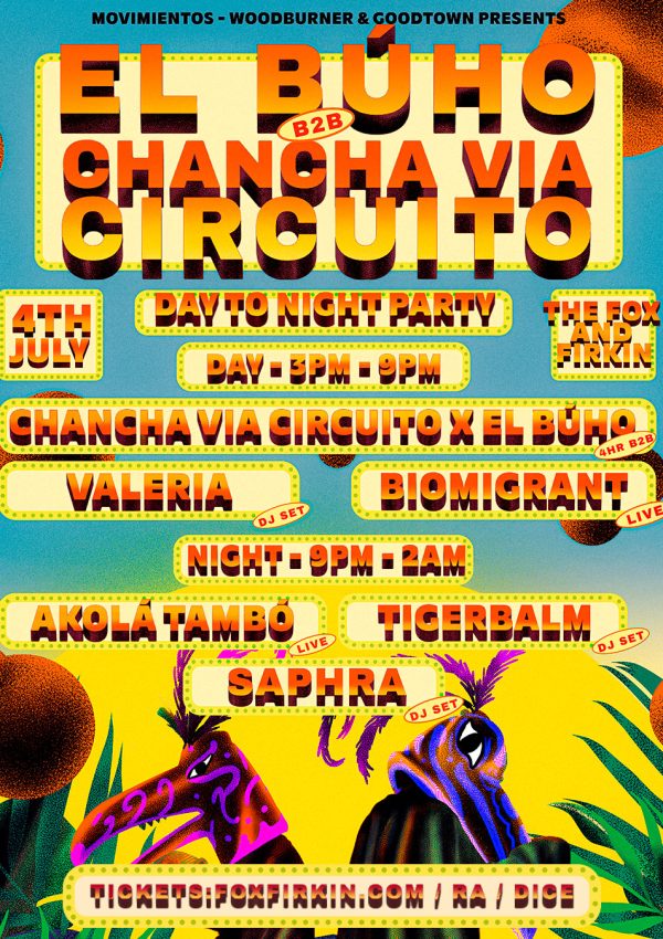 Chancha via Circuito X El Búho    Day-to-Night Party Featured Image