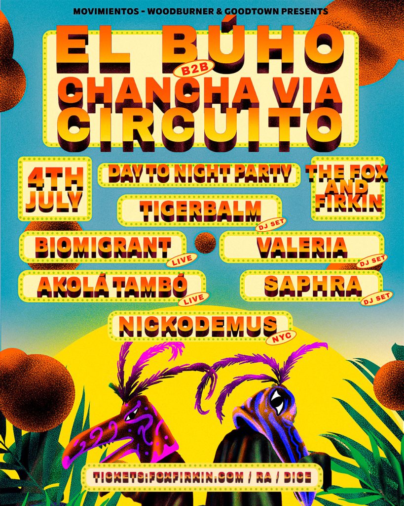 Chancha via Circuito X El Búho    Day-to-Night Party Flyer
