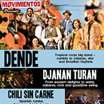 Movimientos presents: Dende + Djanan Turan + Chili Sin Carne  + Movimientos DJs Flyer