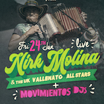 Nirk Molina & The UK Vallenato All Stars + Movimientos DJs Featured Image